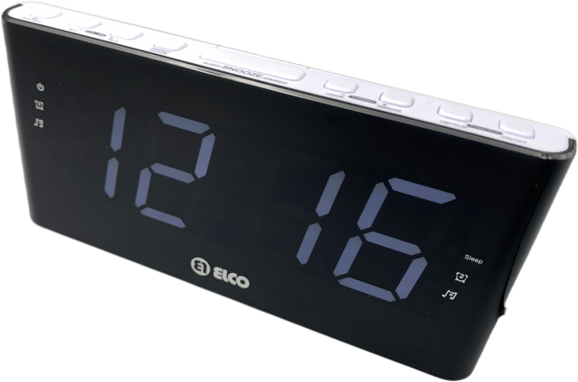 Reloj despertador dual blanco con radio FM y brillo de la pantalla  ajustable Philips