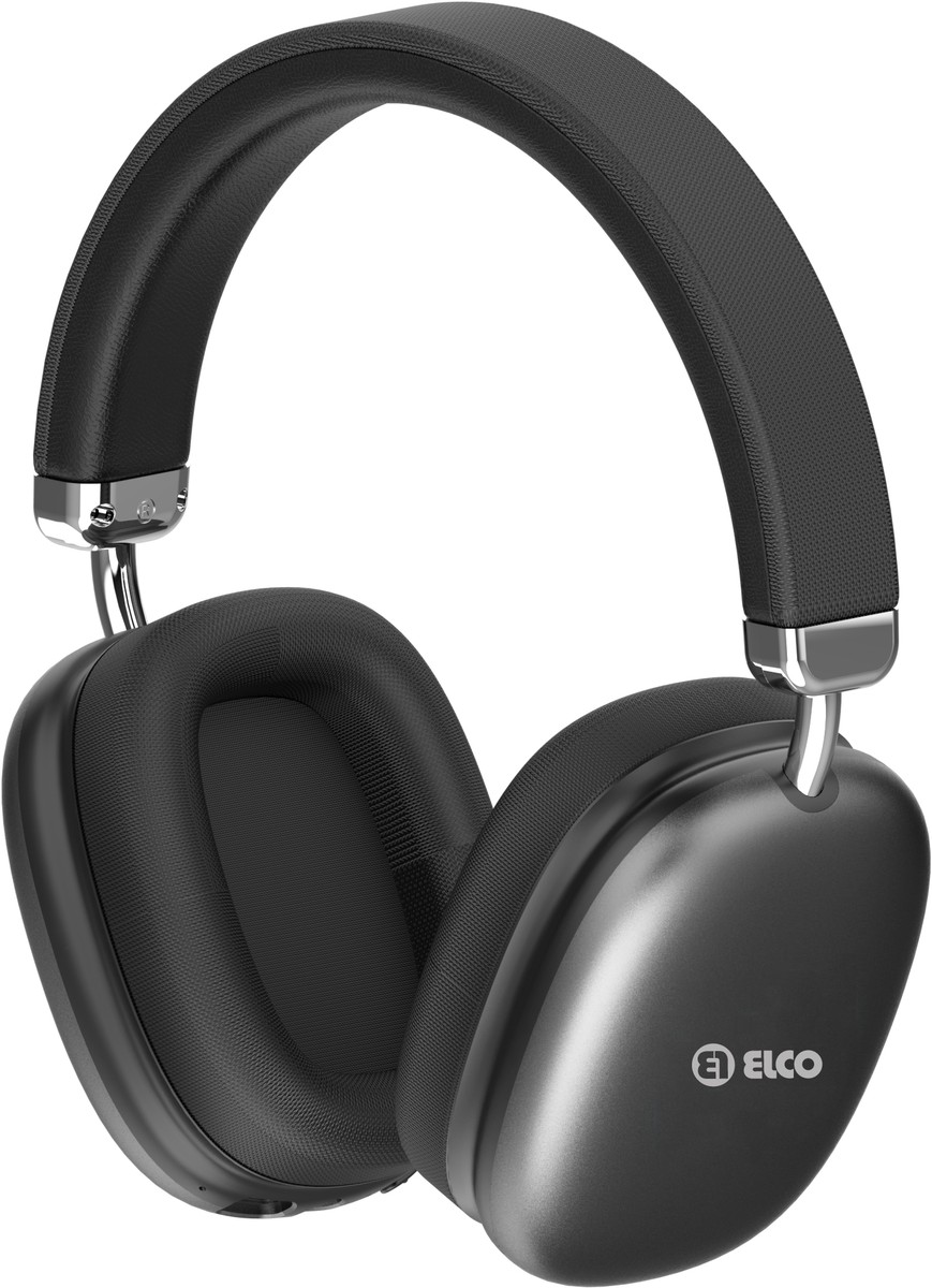 Cascos auriculares inalámbricos Bluetooth plegable. Diseño cuadrado Azul o  Negro ELCO
