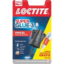 Adhesivo instantáneo Super Glue-3 LOCTITE con Pincel 5 gr transparente