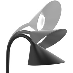 UNL LAMPARA DE ESCRITORIO LED SOL NEGRO