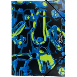 Carpeta Folio Polipropileno Gomas y Solapas Blue Liquid